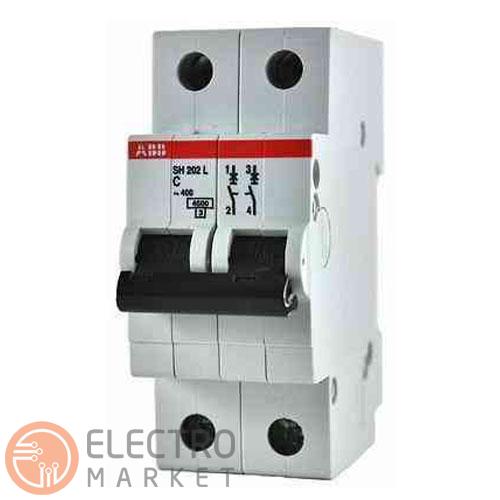 Автоматичний вимикач 10A 6kA 2 полюси тип C SH202-C10 ABB. Фото 1