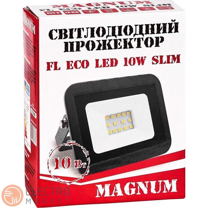 Светодиодный прожектор FL ECO LED 90011658 10W 6500K 700Lm Magnum. Фото 5