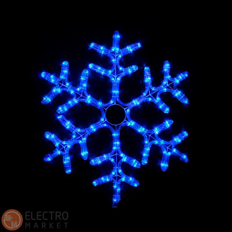 Светодиодная фигура MOTIF Snowflake 0,55m flash белый IP44 Delux. Фото 1