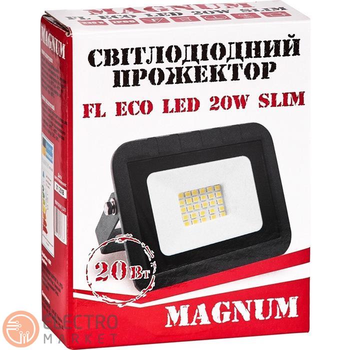 Светодиодный прожектор FL ECO LED 90014087 20W 4000K 1400Lm Magnum. Фото 3