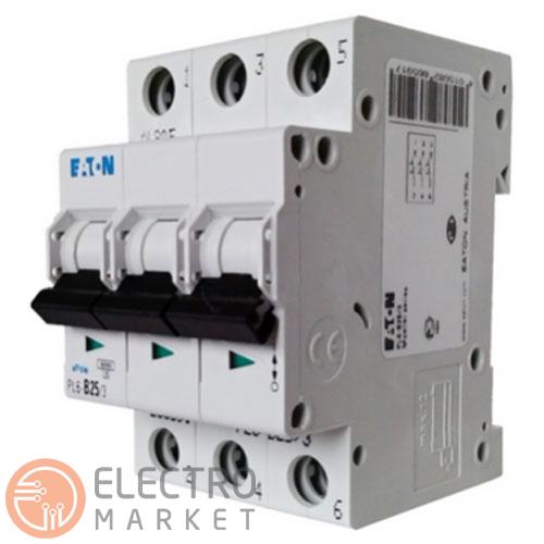 Автоматичний вимикач 50A 6kA 3 полюси тип B PL6-B50/3 Eaton (Moeller). Фото 1