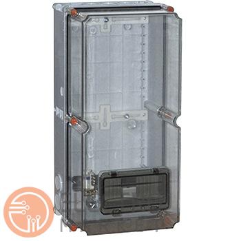 Коробка распределительная пластиковая ZP50 IP55 c окном под 8-мод. 505x250x204мм ENEXT. Фото 1
