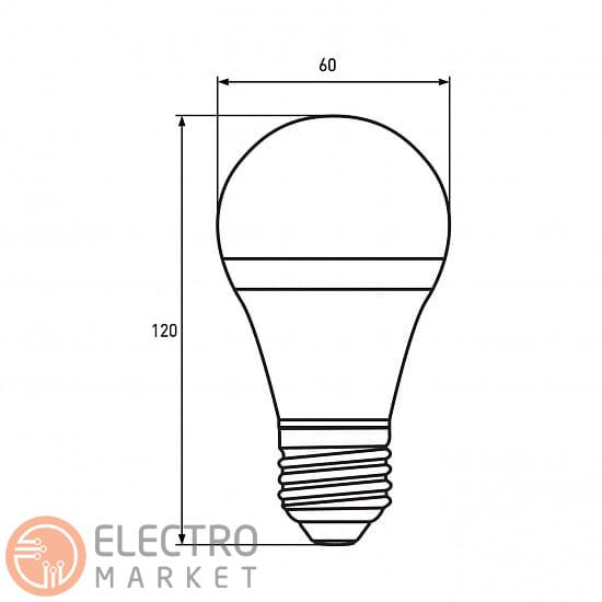 Светодиодная лампа MLP-LED-A60-12274(E) A60 E27 12W 4000K 220V (по 2 шт.) Eurolamp. Фото 3