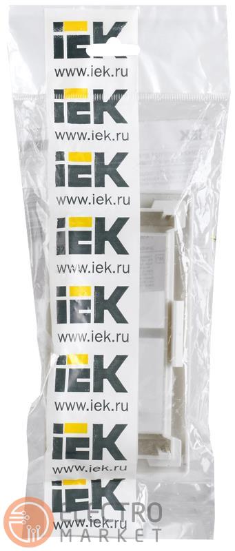 Рамка и суппорт для кабель-канала ПРАЙМЕР на 4 модуля 60мм белые CKK-40D-RSU4-060-K01 IEK. Фото 2