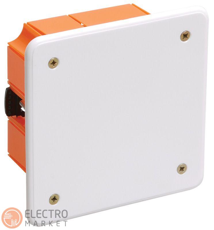 Распределительная коробка оранжевая КМ41022 92х92x45мм для полых стен UKG11-092-092-045-P IEK. Фото 1