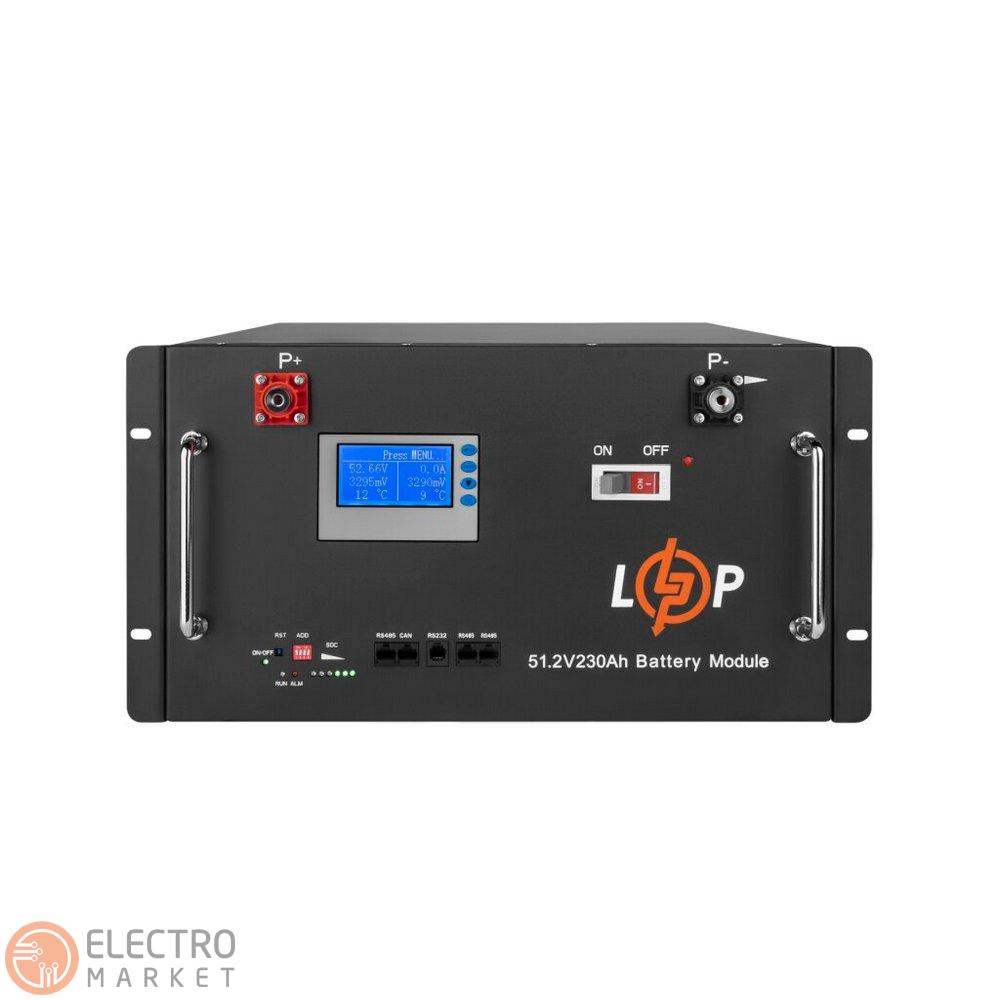 Акумулятор LP LiFePO4 48V (51,2V) 230Ah (11776Wh) (Smart BMS 200A) з LCD RM 20331 LogicPower. Фото 1
