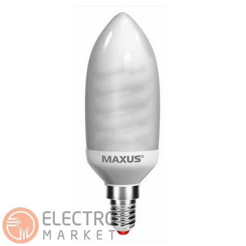 Люминесцентная лампа 1-ESL-351 Classic Candle 9W 2700K E14 220V Maxus. Фото 1
