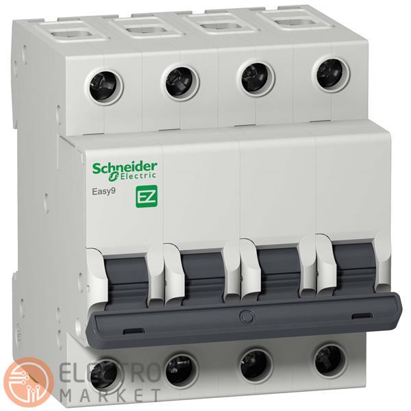 Автоматичний вимикач 6A 4,5kA 4 полюси тип EZ9F14406 Easy9 Schneider Electric. Фото 1