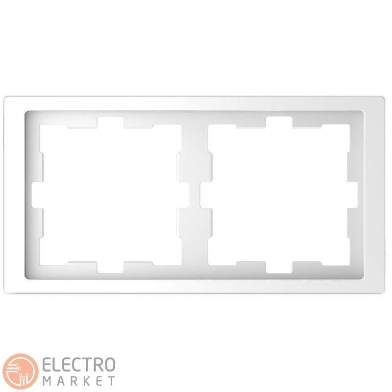 Рамка 2 постова білий лотос пластик Schneider Electric Merten D-Life MTN4020-6535. Фото 1