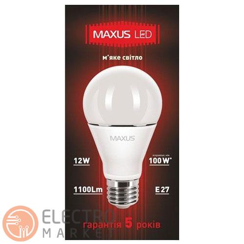 Светодиодная лампа 1-LED-377 A65 E27 12W 3000К 220V Maxus. Фото 3